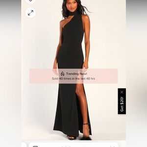 Lulu’s size small black formal dress